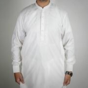Sarwar Collection- Off White Embroidered Shalwar Kameez For Men - Image 2