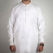 Panama Executive- Boski Fabric Self Lining Embroidered Shalwar Kameez For Men - Image 2